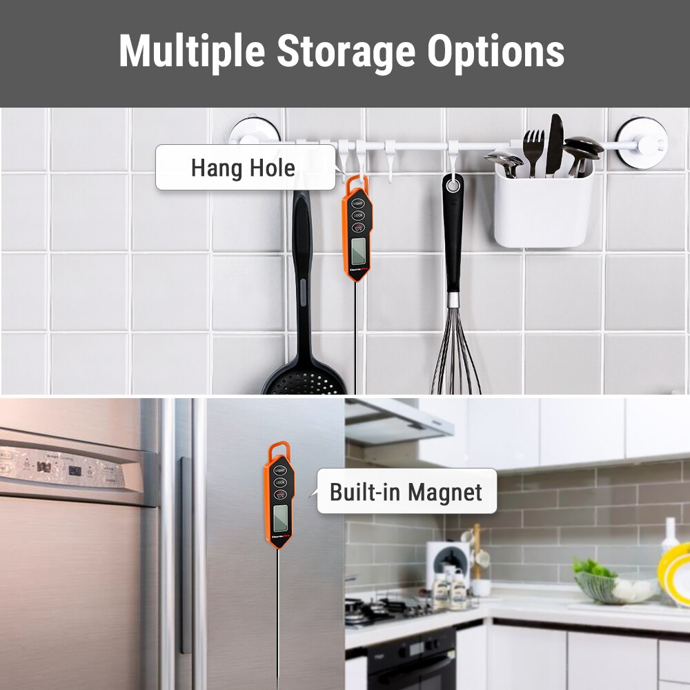 ThermoPro TP01H termometro digitale per barbecue retroilluminazione Schermo LCD cucina cottura forno termometro per carne lettura istantanea