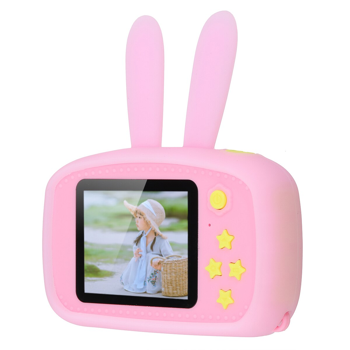 1080P Tragbare freundlicher Kamera Mini Digital Karikatur Nette USB Aufladbare Camcorder Video Recorder für freundlicher freundlicher Baby: Rosa