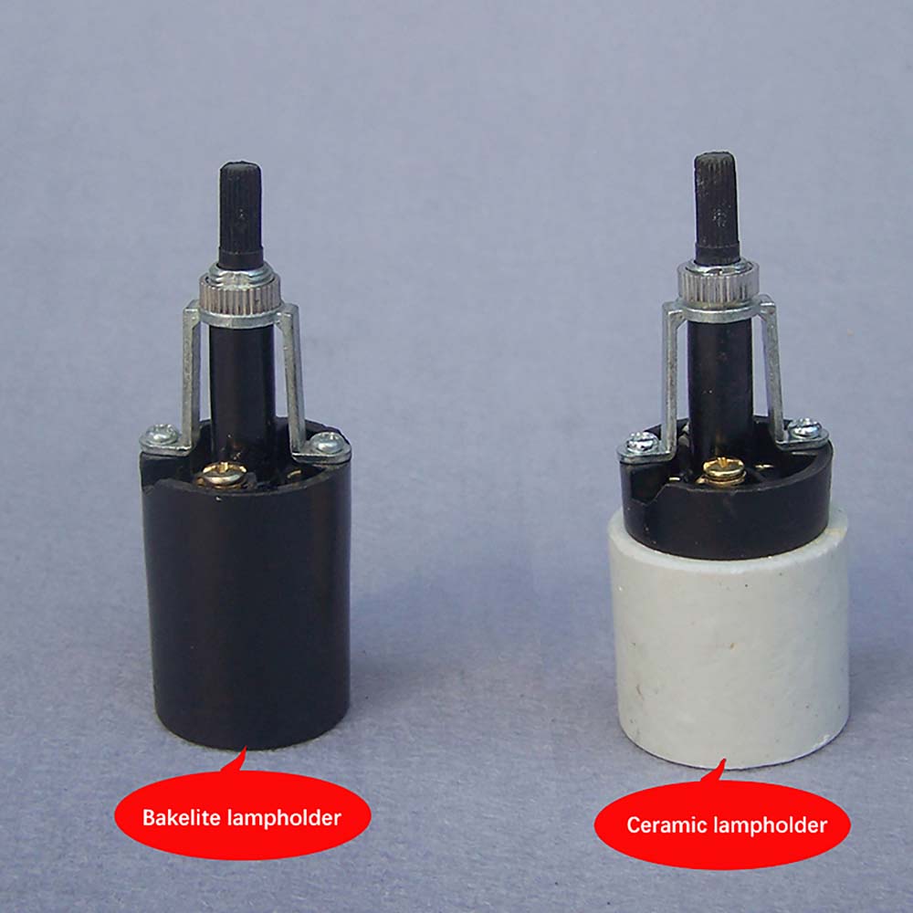Pour lampes accessoires d'éclairage Type torsadé interrupteur rotatif bidirectionnel E27 support de lampe