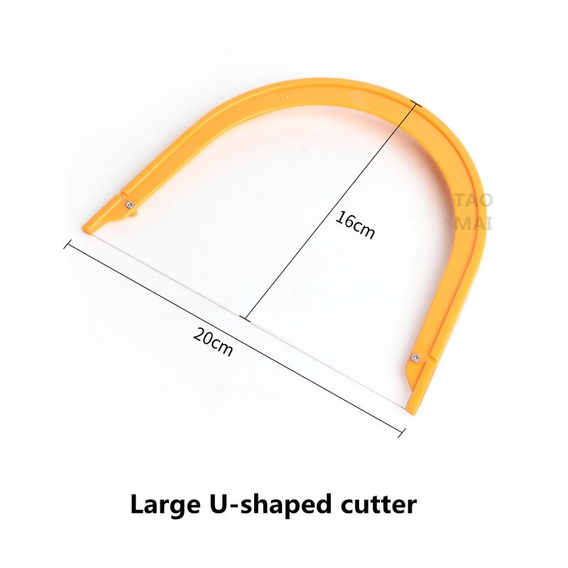 Cut Mud Line/Clay Cutter Mud Slice Bevel Cut Corner Knife Clay Block Cut Clay Board Splicing DIY Ceramic Clay Modeling Tool: Large U-shaped