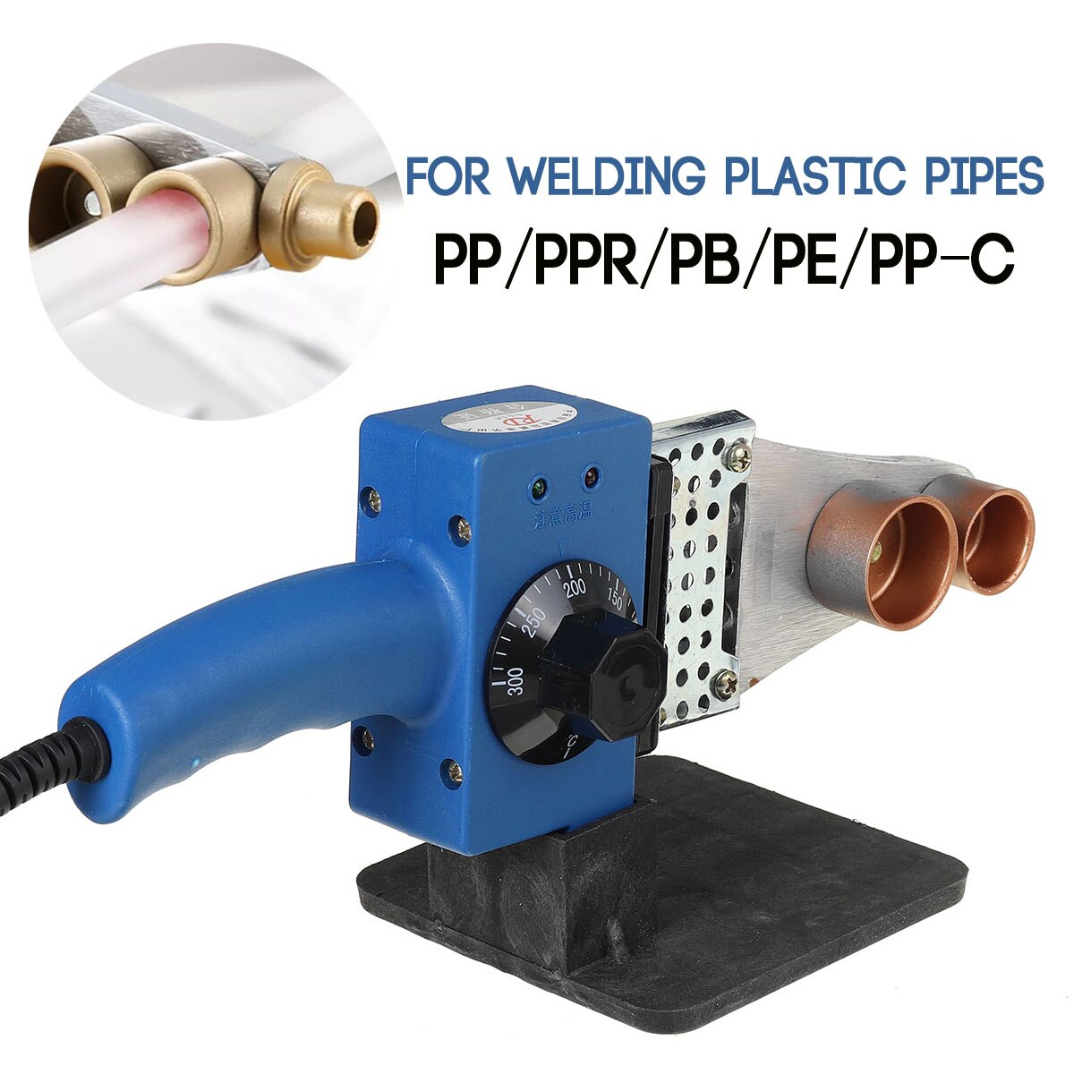 800w 20mm 25mm 32mm rør loddebolt plast sveising pp/ppr/pb/pe rør sveisemaskin rør elektrisk oppvarming smelteverktøy