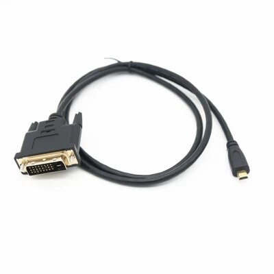 Micro HDMI to DVI video cable Lenovo yoga2 computer connected to DVI monitor