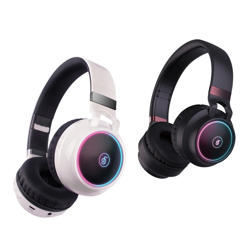 GEWEI Bluetooth 5.0 Headphones - Foldable Wireless HiFi Stereo Headset with Mic, TF Card Support