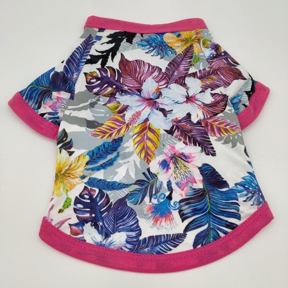 Fine Workmanship Soft Wear-resistant Curved Hem Pet T-shirt for Summer