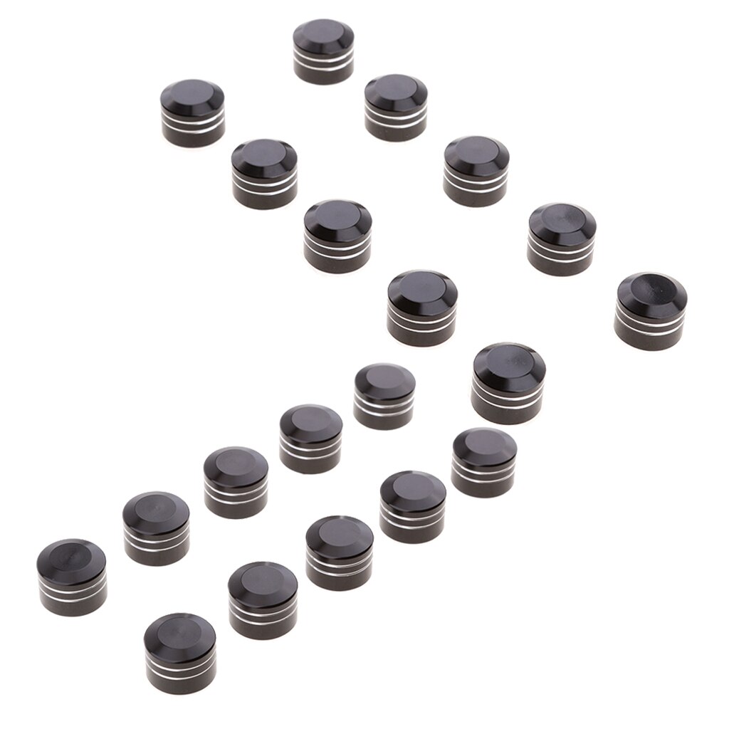 Motorcross Bolt Caps Cover Bolt Toppers Caps Chrome Bike Frame Bolt Cover Kit for Harley 9/11.5mm