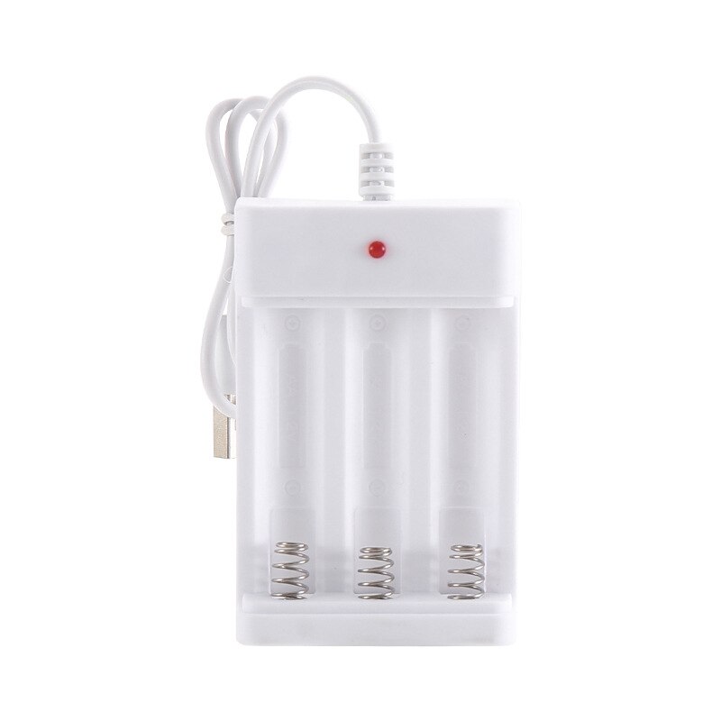 Universal usb laddare utgång 3 platser batteriladdare adapter för aa / aaa batteri laddningsbar laddning batteri laddningsverktyg