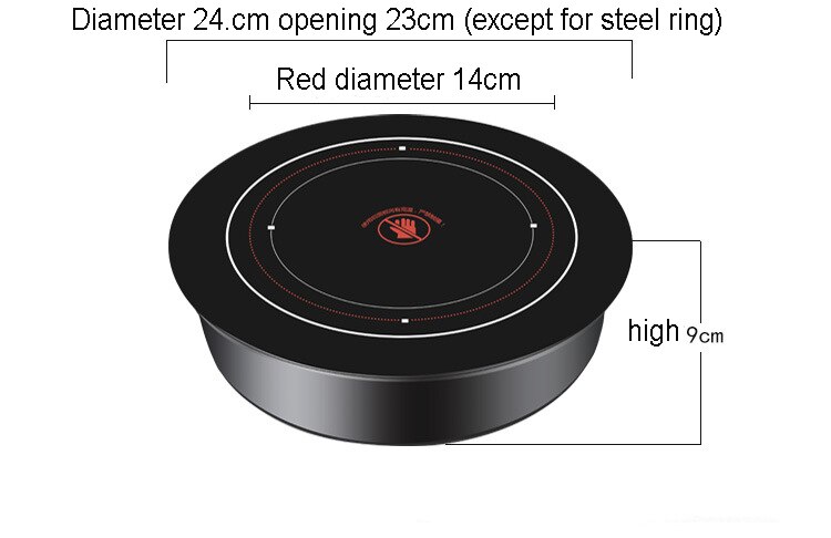 Pot Electric Ceramic Stove Circular 1200W Commercial Embedded Light Wave Stove