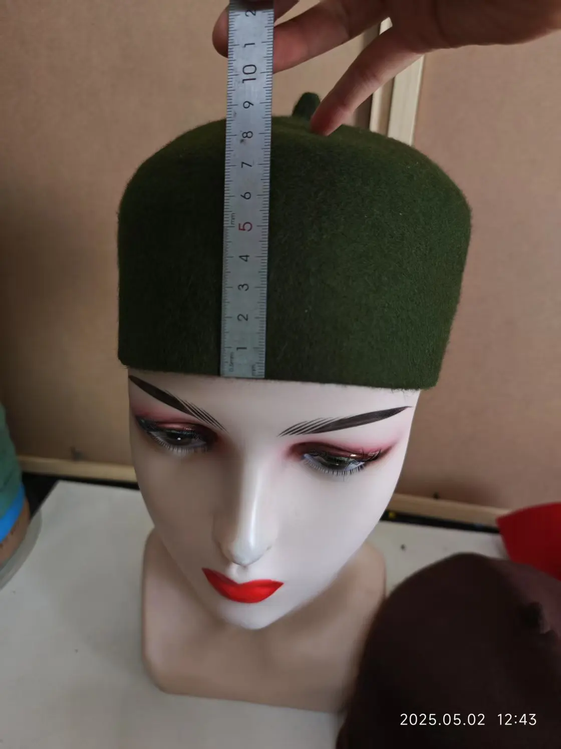 Eid ramadan chapéus de oração para homens muçulmanos lã feltro moda marrom vermelho kufi hijab artesanal boina bonés primavera inverno elegante chapéu: MULTI / 58