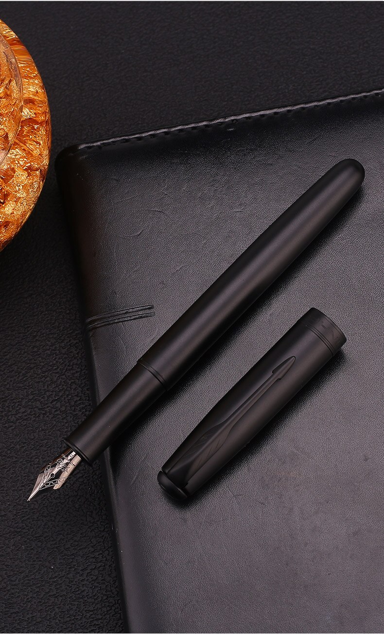 Jinhao Fountain Pen Luxury Bronze Ink Pens Metal Golden Clip Pens Office: 601jihei