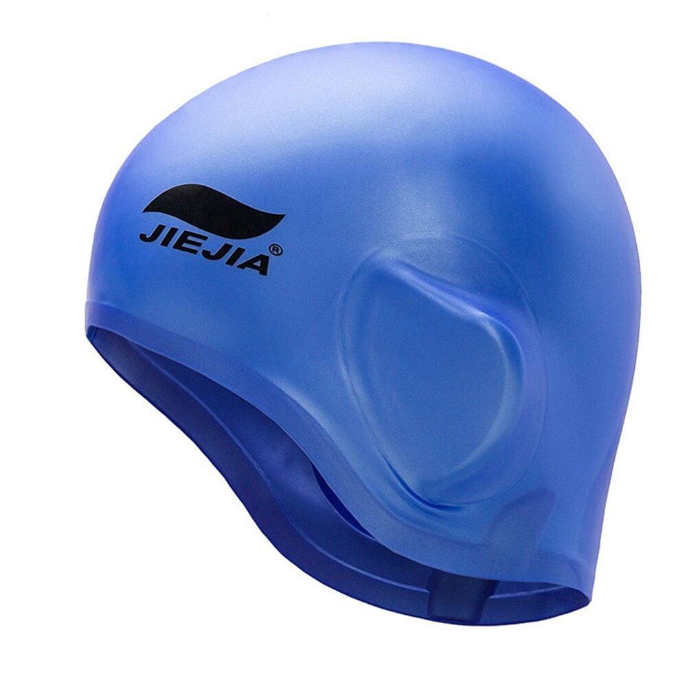 Svømmehætte silikone 3d ergonomisk ørebeskyttelse svømmehætte sport svømmehætte til mænd og kvinder voksne med næseklemme og ørepropper