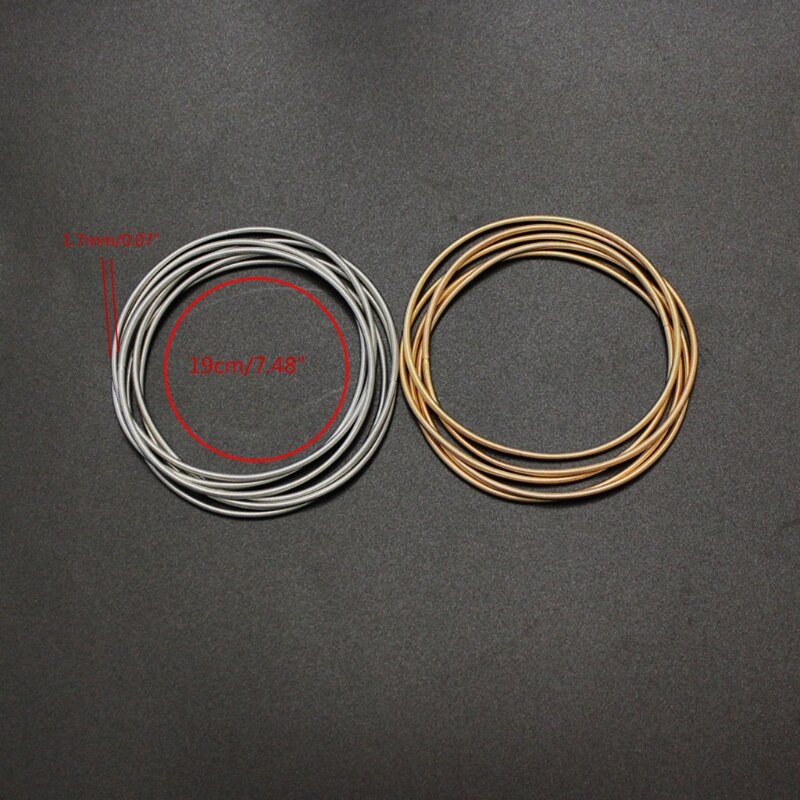 J60E – Bracelet à ressort en spirale, fil d&#39;acier au carbone rétractable, chaîne à ressort, bobine empilable, bricolage