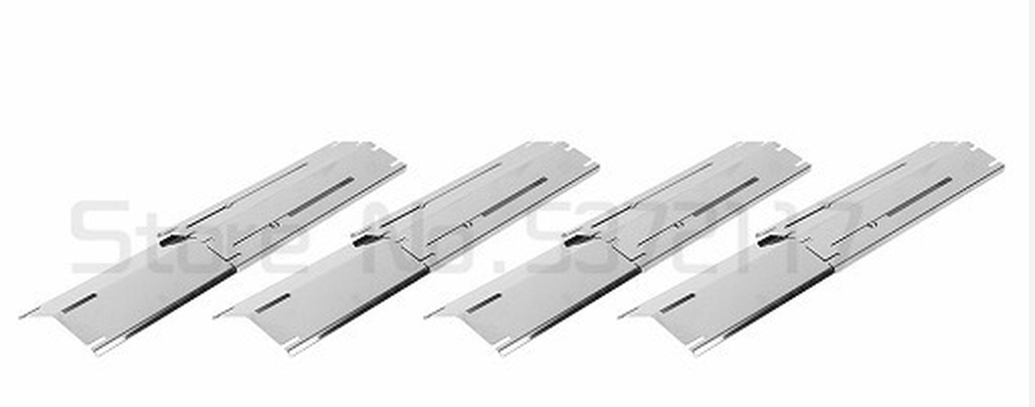 Gereinigd 4 Stuks Verstelbare Grill Warmte Plaat Shield Warmte Tent Vervangende Onderdelen Warmte Plaat Voor Bbq Gas Grill Camping tool