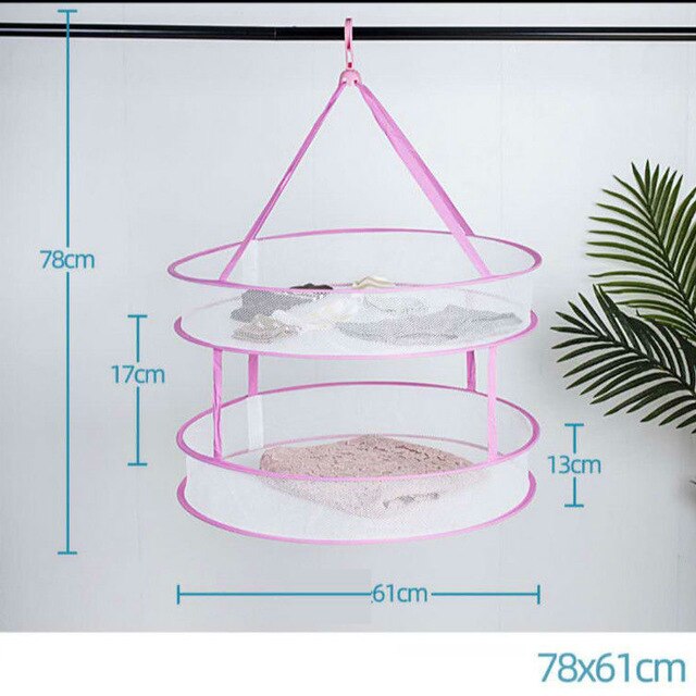 Typ haka kosz robić suszenia gospodarstwa domowego dwuwarstwowe skarpety suszenie netto ubrania płaskie netto kieszeń wieszak na ubrania składany 1 sztuka: M