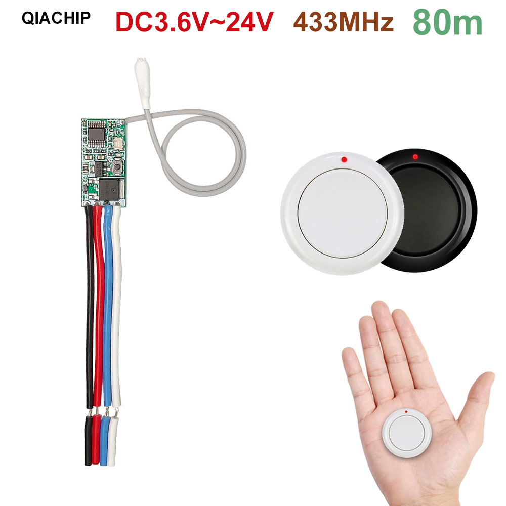 433mhz Bezprzewodowy pilot zdalnego sterowania RF DC 3.6V 5V 9V 12V 24V 1CH Mini przełącznik przekaźnika Kontroler lampy LED Mikroodbiornik Nadajnik DIY