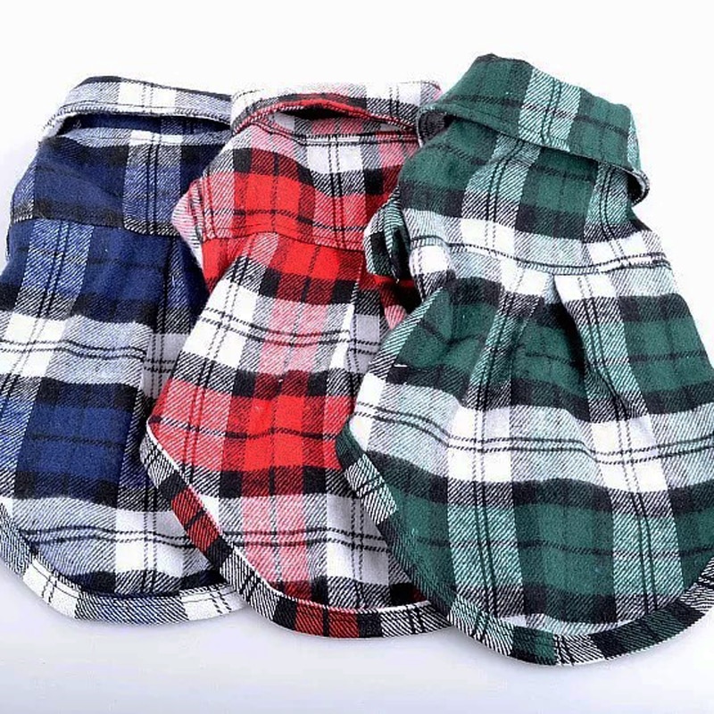 Letnia moda ubrania dla kota Plaid kot domowy koszule kamizelka dla małych kotów psy koszula odzież Puppy Kitten stroje materiały