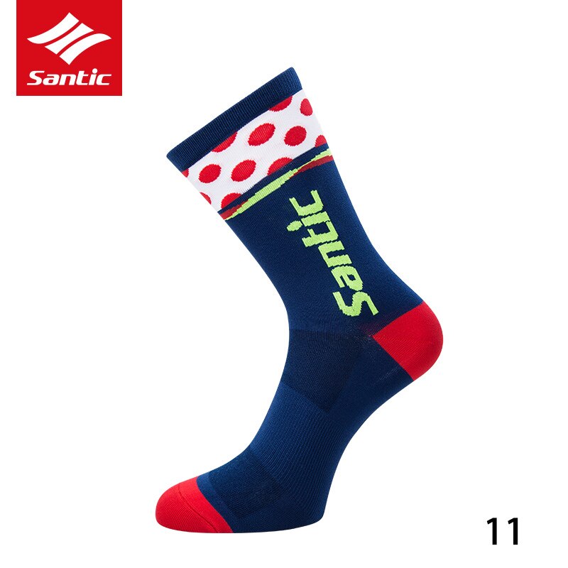 SANTIC pro Bike skarpety rowerowe mężczyźni kobiety skarpety sportowe antypoślizgowe oddychające skarpety trekingowe rowerowe wyposażenie do jazdy 13 Style: 11-1 pair