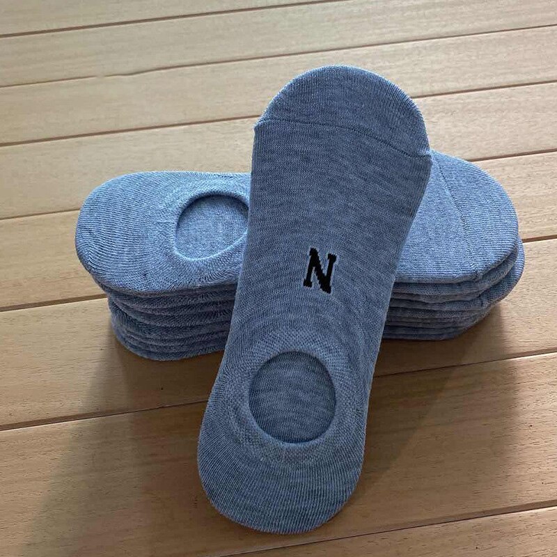 Sport Socks Boat Socks Autumn Invisible Socks Retro Trend Sport Socks men's/women's: N gray