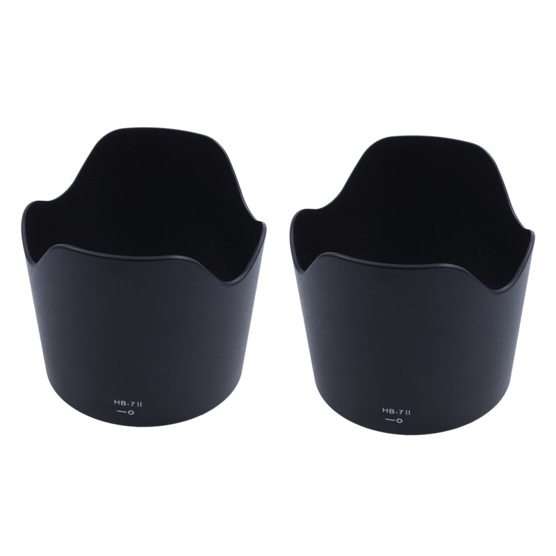 2X HB-7 II Plastic Petal Lens Hood For Nikon Af Nikkor 80-200Mm F/2.8D Ed Lens Black