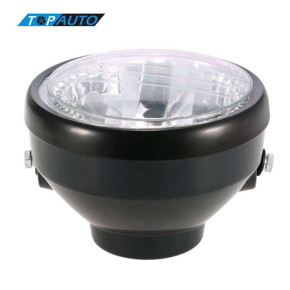 Moto phare LED 35W avec clignotants indicateurs lumière bleue universelle moto brouillard tache tête ampoule lampe phare
