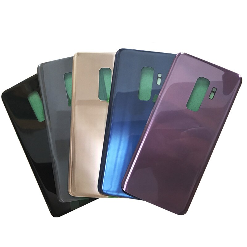 For SAMSUNG GALAXY S9 G960 G960F Battery Cover Back Glass Cover S9+ S9P S9 PLus G965 G965F Battery Cover Rear Door Housing Panel