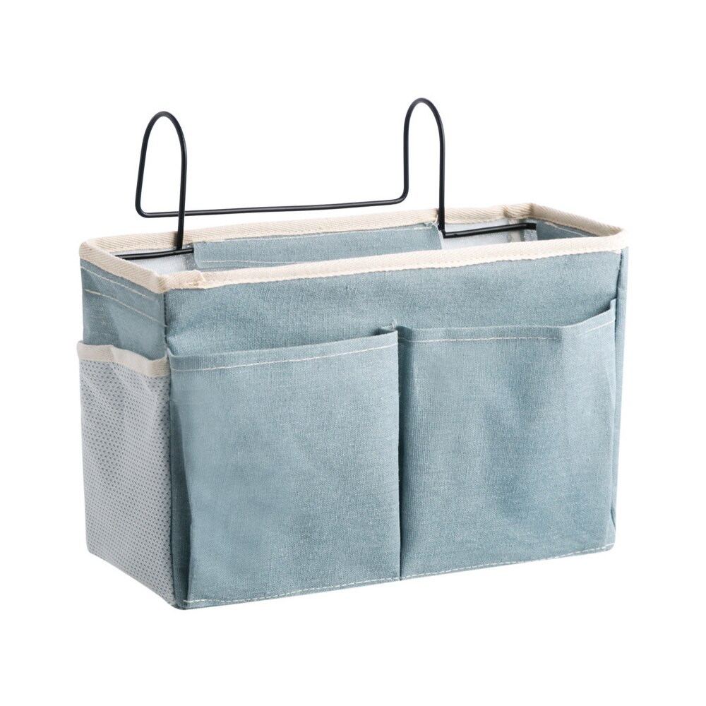 Sängbord hängande arrangör säng förvaring arrangör sovsal telefonbok tidning förvaringsväska hållare sängfickor med krok n: 02