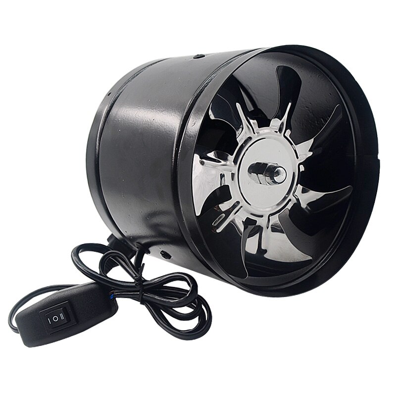 Extractor de aire de refuerzo montado en la pared, ventilador de escape de 7 pulgadas de bajo ruido para el Hogar, baño, cocina, garaje