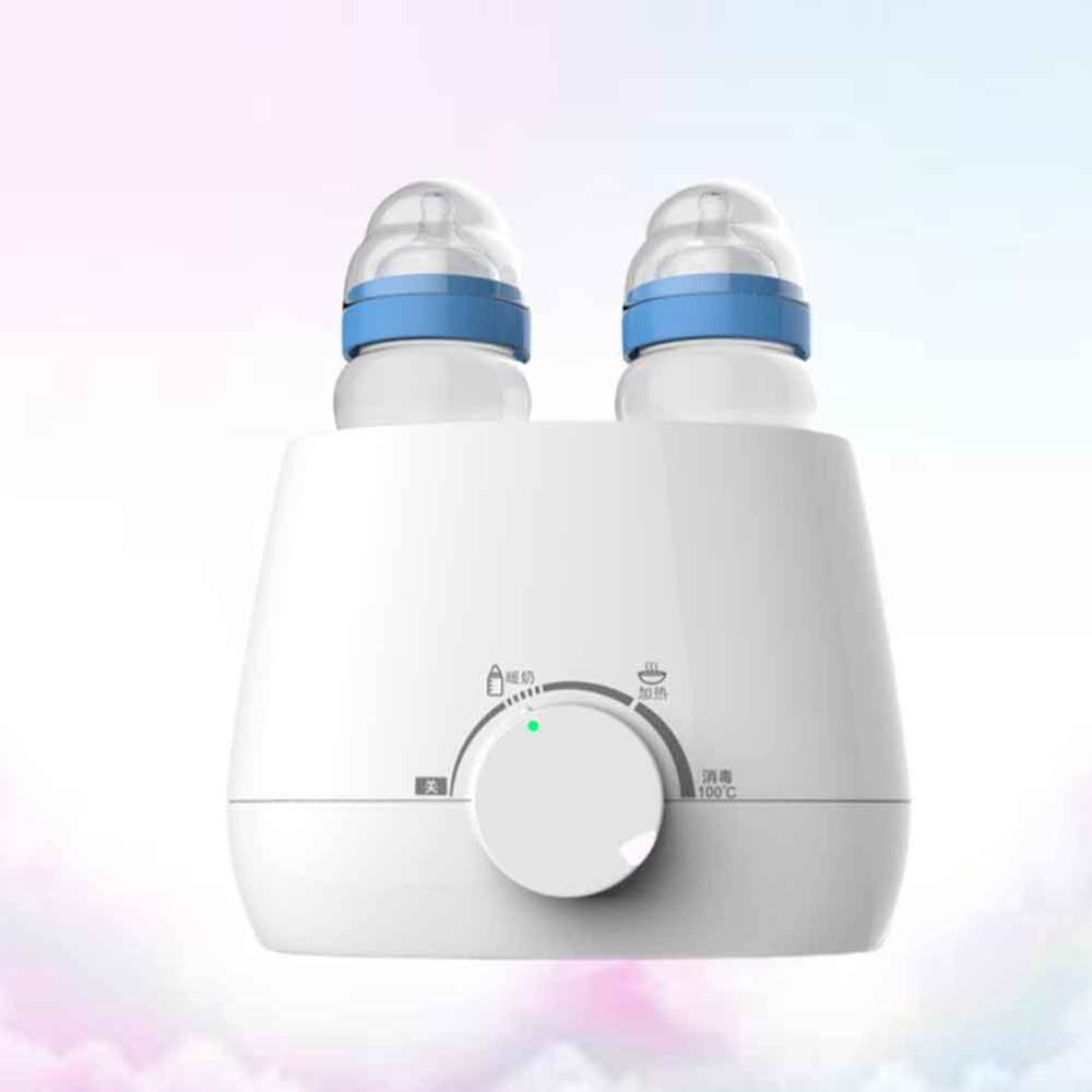 2 In 1 Bottle Warmer Feeding Bottle Sterilizer Liquid Heater Wine Warmer with US Plug White: Default Title