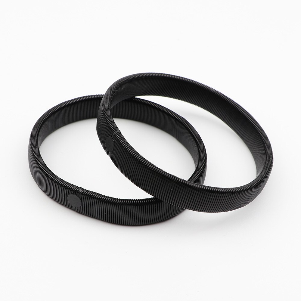 Bracelets élastiques antidérapants en métal, 2 pièces/paquet, support de manches de chemise, brassard extensible, manches de printemps rondes, accessoires pour hommes: 2 piece -6