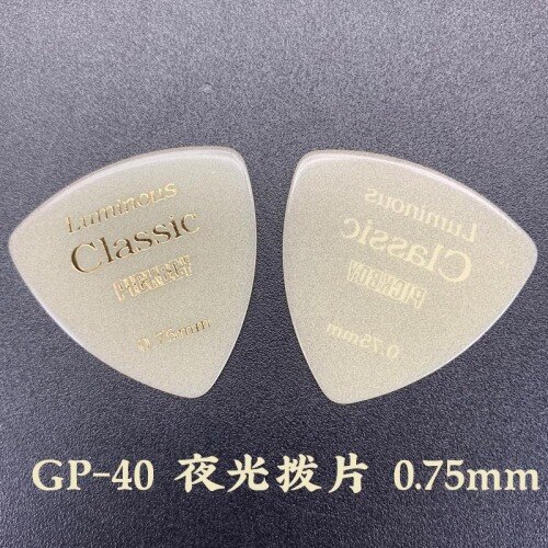 Pickboy Lichtgevende Glow in The Dark Gitaar Pick, door 1 Stuk: Tri 0.75mm