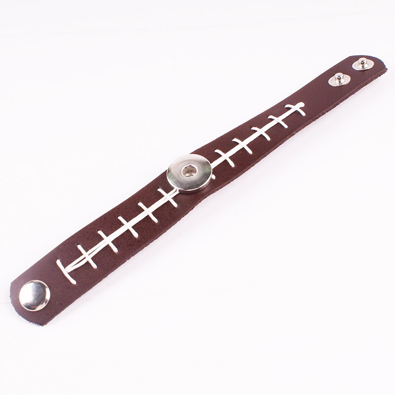 Fußball Basketball sport 18mm druckknopf schmuck armband für Kinder jungen NY169