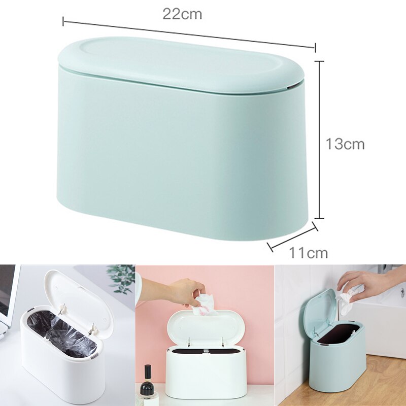 Papelera pequeña para escritorio, Mini papelera de escritorio, pequeña, de sobremesa
