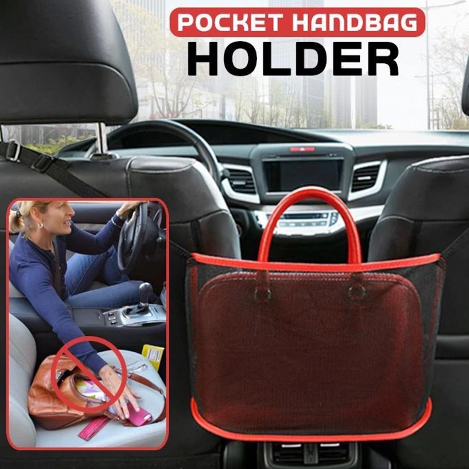 Car Net Pocket Handbag Holder Car Seat Storage Organizer Bag for Mazda 2 3 5 6 MS CX-4 CX-5 CX-3 CX-9 MX3 MX5 cx-8 cx-7 CX30