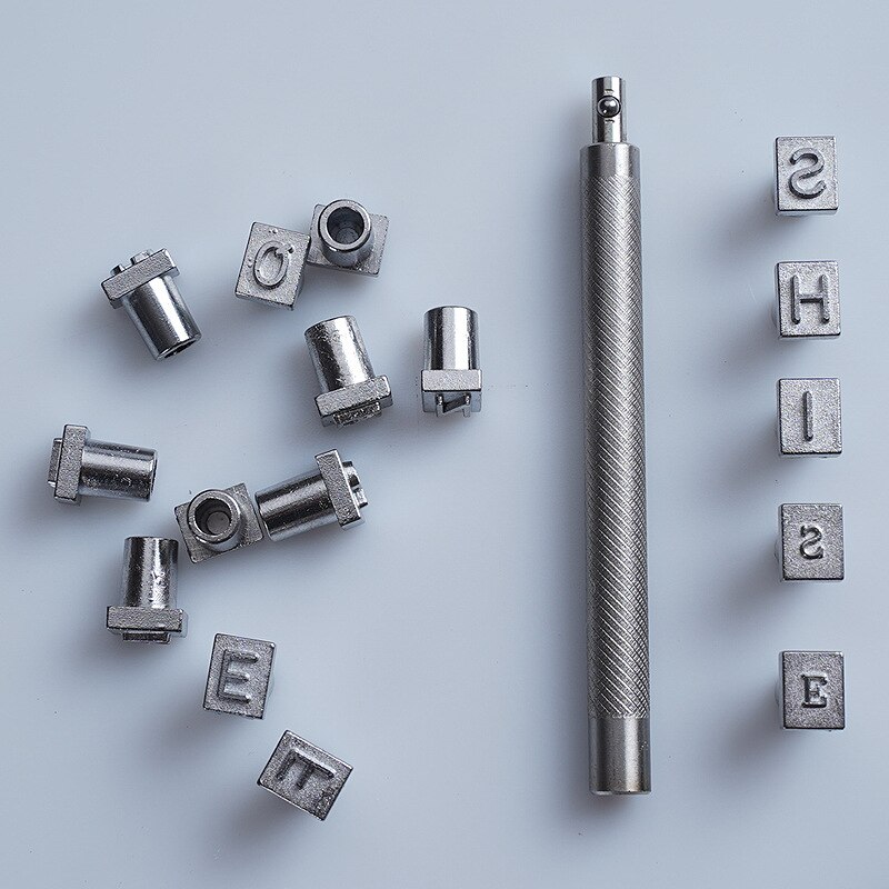 Poinçon pour impression de cuir, 36 pièces, lettres et chiffres, Alphabet, artisanat d&#39;art, outils de sculpture à la main, fabrication de cuir de personnalité, bricolage