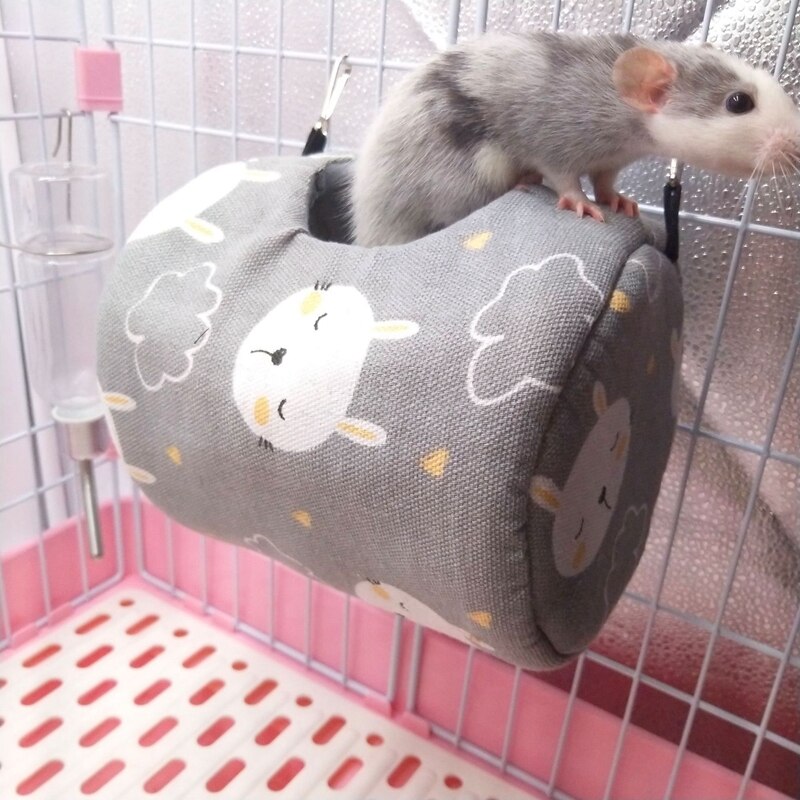 Katoen Kleine Huisdier Kooi Warm Kleine Huisdier Nest Mini Katoen Kooi Opknoping Hangmat Hamster Bed Huis Knaagdieren/Cavia/Rat/Egel