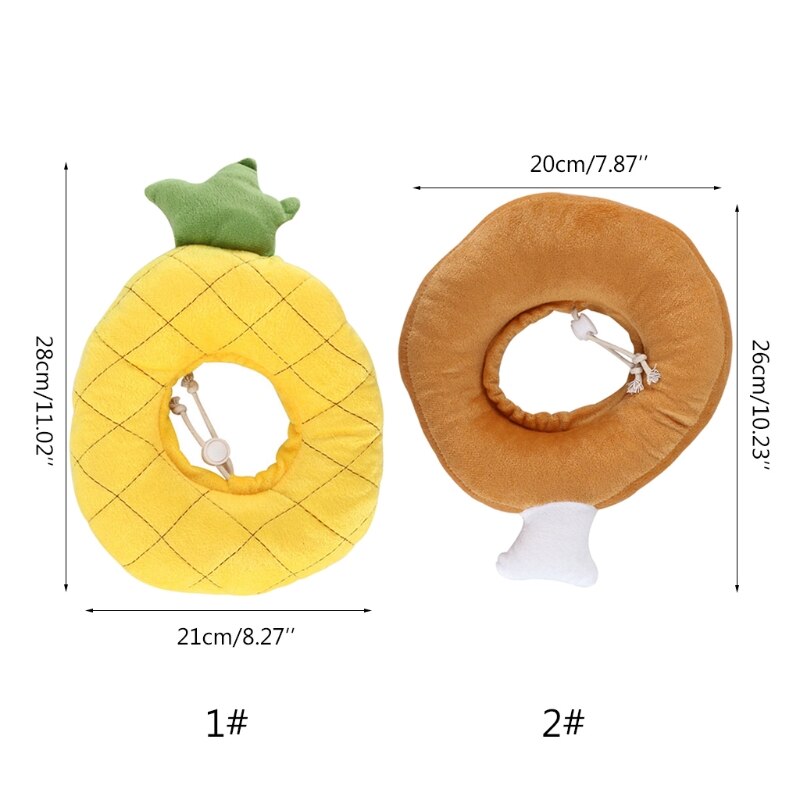 Cat Elizabethan Collar Kitten Recovery Collar Cute Anti-Bite Cat E-Collar Wound Healing Protective Neck Cone After Surgery Soft