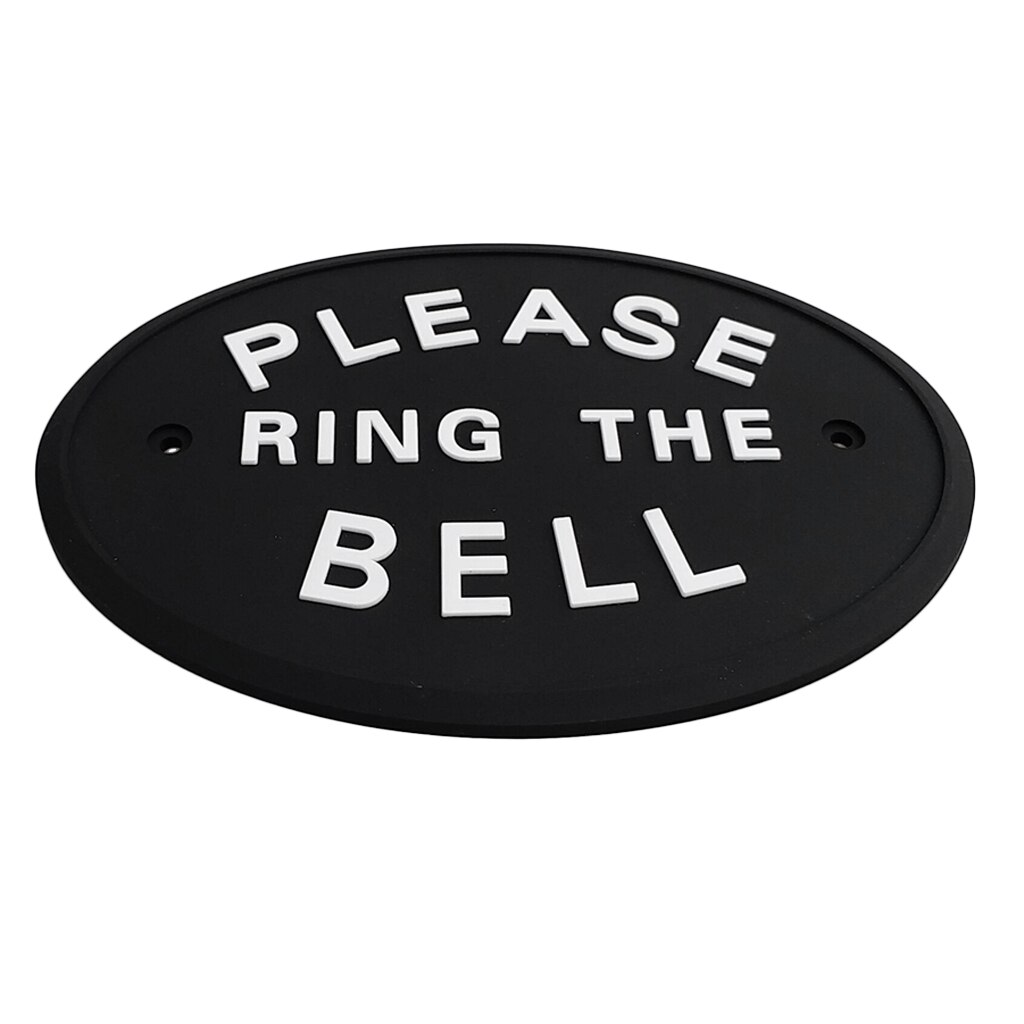 Gelieve Ring De Bel Muur Teken Plaquette Voor Home Decor Mount Tot Deur Of Muur,