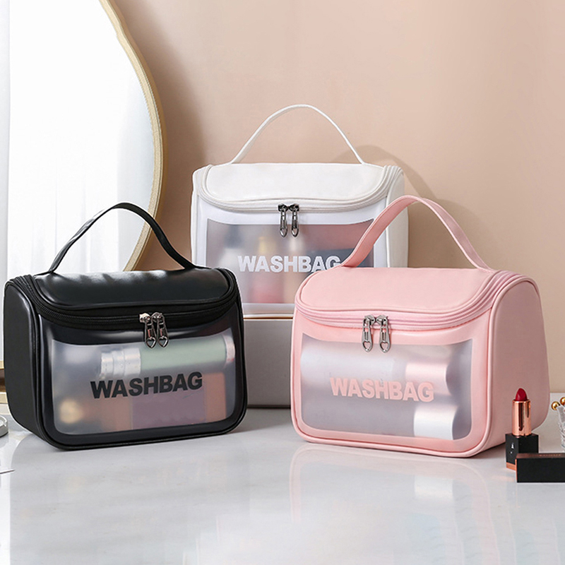 1PC Ins Style Multifunctional Cosmetic Bag for Women Wash Bag Portable Waterproof Swimming Bag Home Travel Storage Bag Case