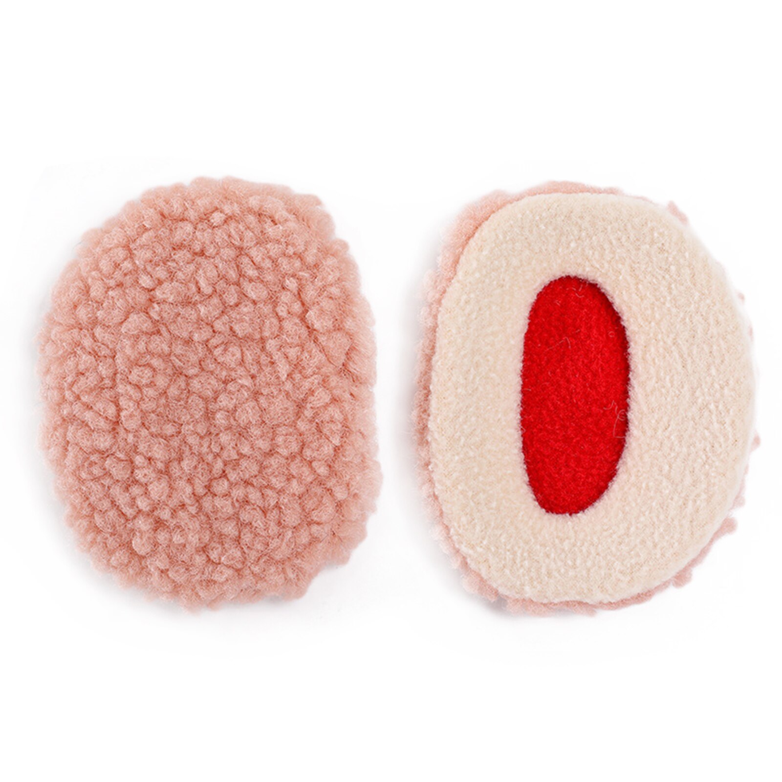 Winter Ear Cover Bandless Ear Warmers Earmuffs Foldable Ear Cover for Adult Men Women: pink