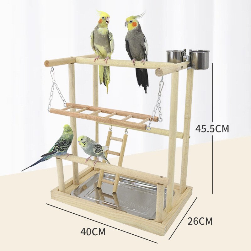 Support pour perchoir à oiseaux, jouets pour perroquets, exercice, mangeoire, Center d&#39;activité pour les oiseaux, perroquet, Conure, Cockatiel: W170