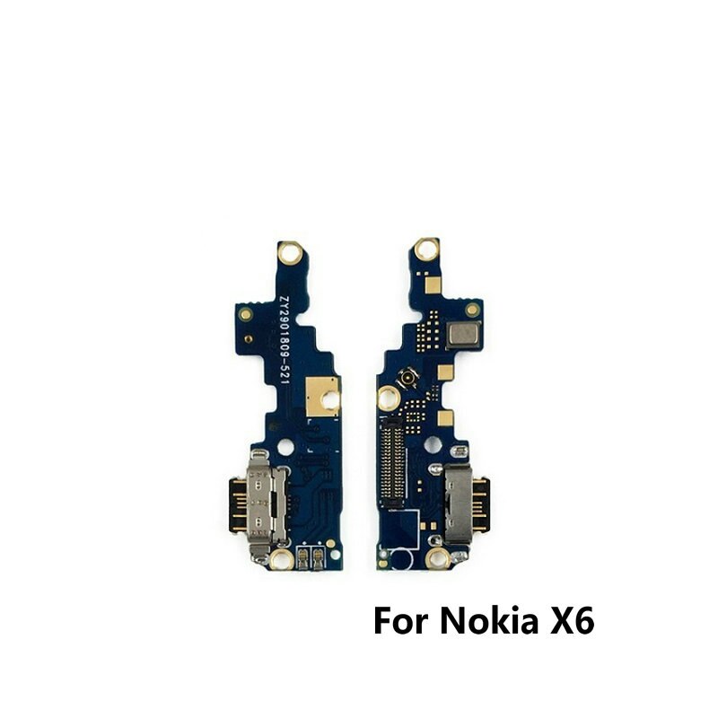 USB Lade-Port Dock Jack Connector Aufladen Bord Flex Mit Mikrofon Für Nokia 3 3,1 2 2,1 5 5,1 6 7 Plus 7 Plus 8 X5 X6 X7: For Nokia X6