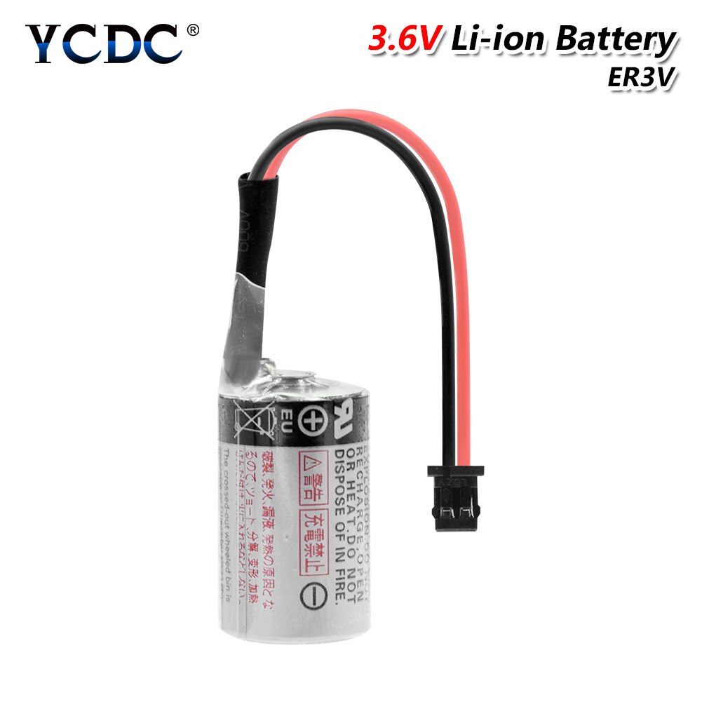 3.6V 1000mAh ER3V Li-ion Lithium Battery ER3VC21 For Industrial Computer Servo PLC Batteries Screen Ammeter Water Meter