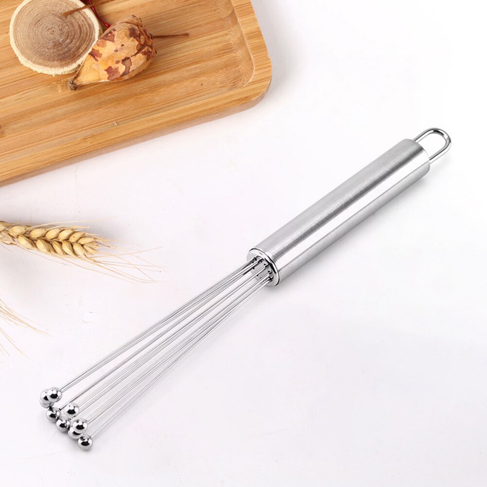 Hand Held Bead Whisk Kitchen Blender Stainless Steel Egg Beater DIY Baking Tool Foamer Whisk Mixer Stirrer Egg Beater
