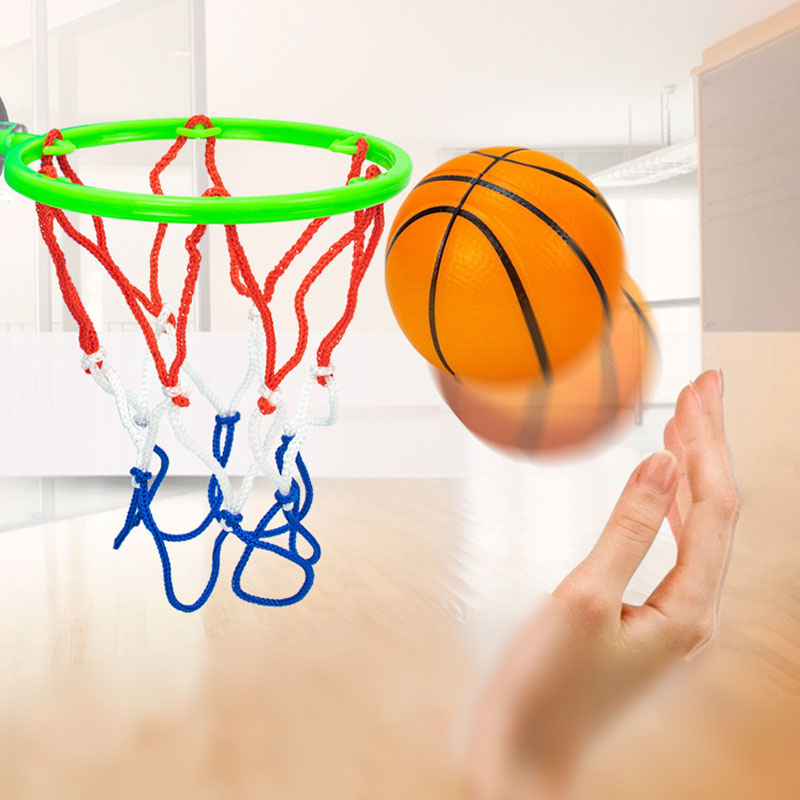 Mini basketball frame indoor small basketball basket hanging wall style non perforated children's home shooting frame