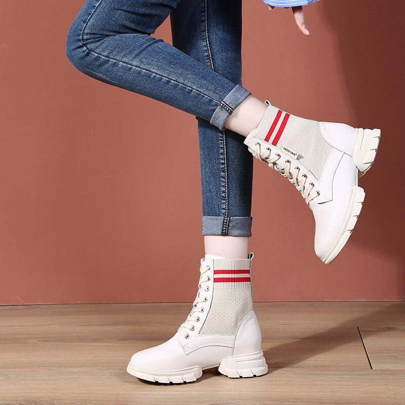 Zapatos de baile modernos salón Tango/Jazz para mujeres zapatos de baile cuadrado tacón plano Fondo suave Fitness zapatillas bota Pu: White / 3,5