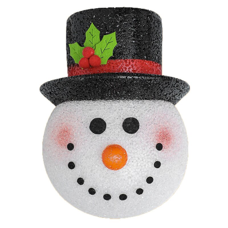 30*20*10cm noël bonhomme de neige tête abat-jour Durable bonhomme de neige abat-jour pour la maison noël Festival fête atmosphère: Default Title