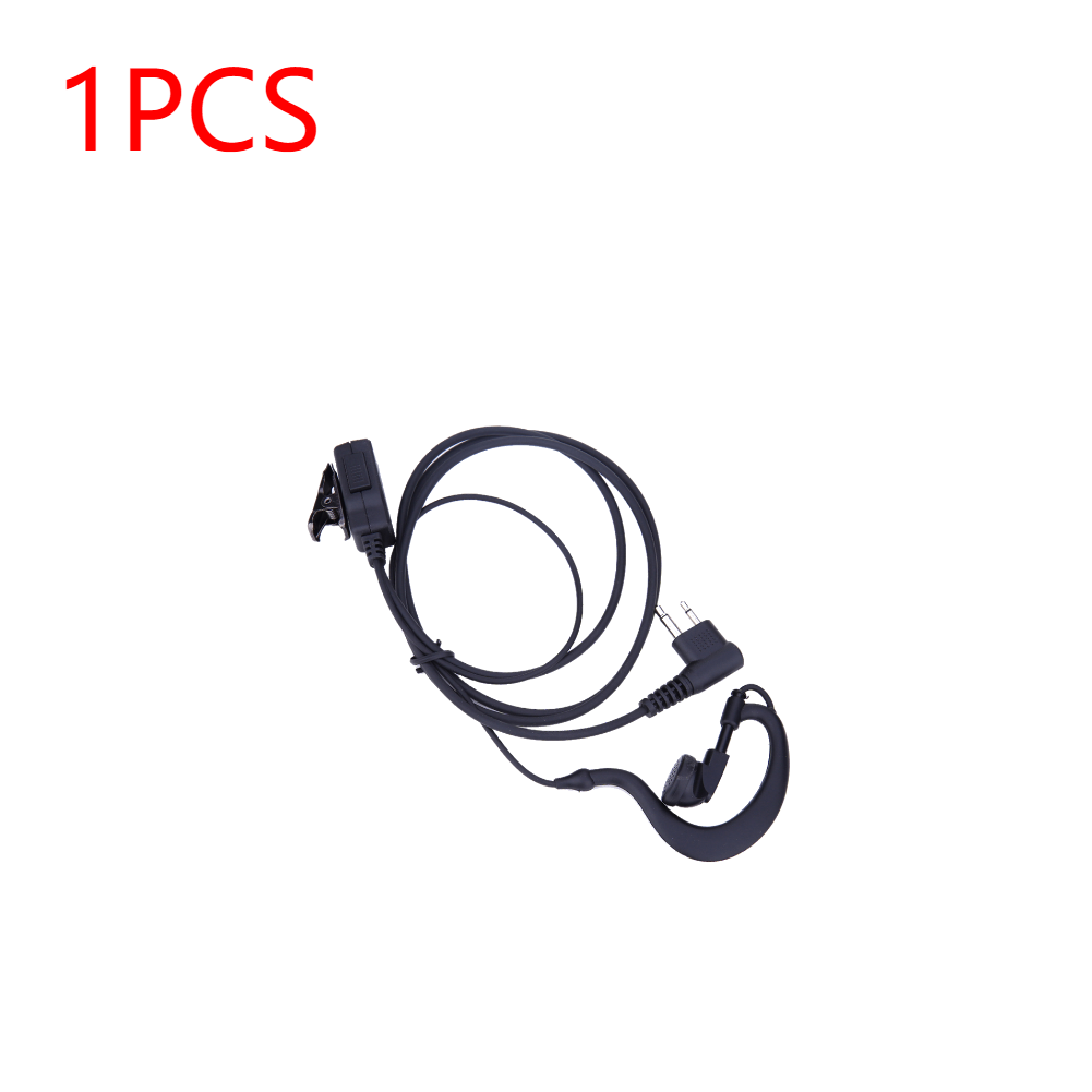 1m Luft schlauch Ohrhörer Headset für Walkie Talkie 2-poliger Ohr haken Ohrhörer Ersatz für Motorola CB Radio CP88 CP040 CP100 CP110: Rot