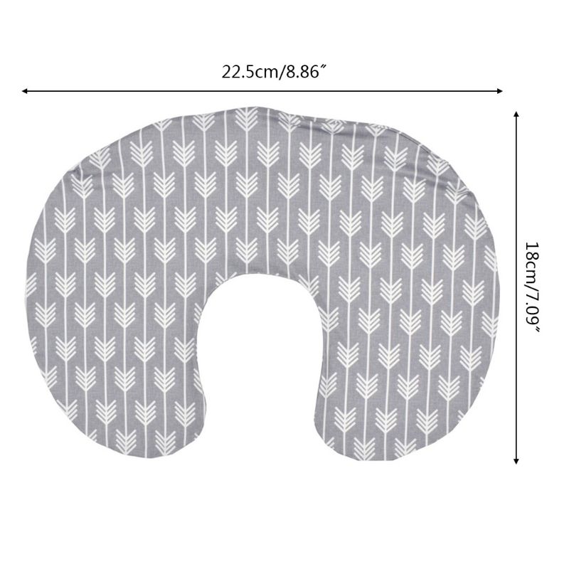 Federa per cuscino stampata multifunzione a forma di U per allattamento al seno
