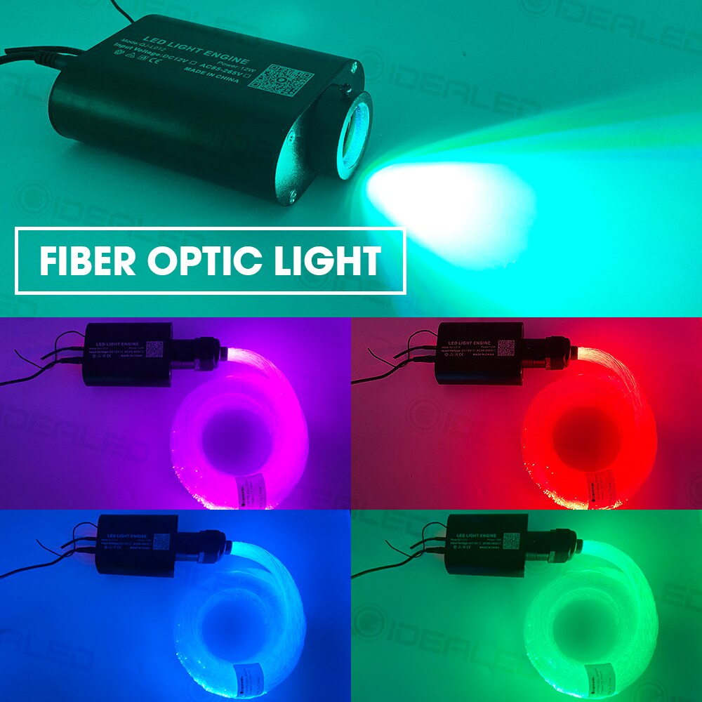 Smart APP control RGBW Optic Fiber Shooting starlight Ceiling Lights 16W Optical Fiber Cable for Car Decoration