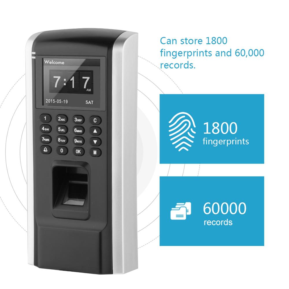 2.4 tommer biometrisk fingeraftryksadgangslæser fingerscannermaskine