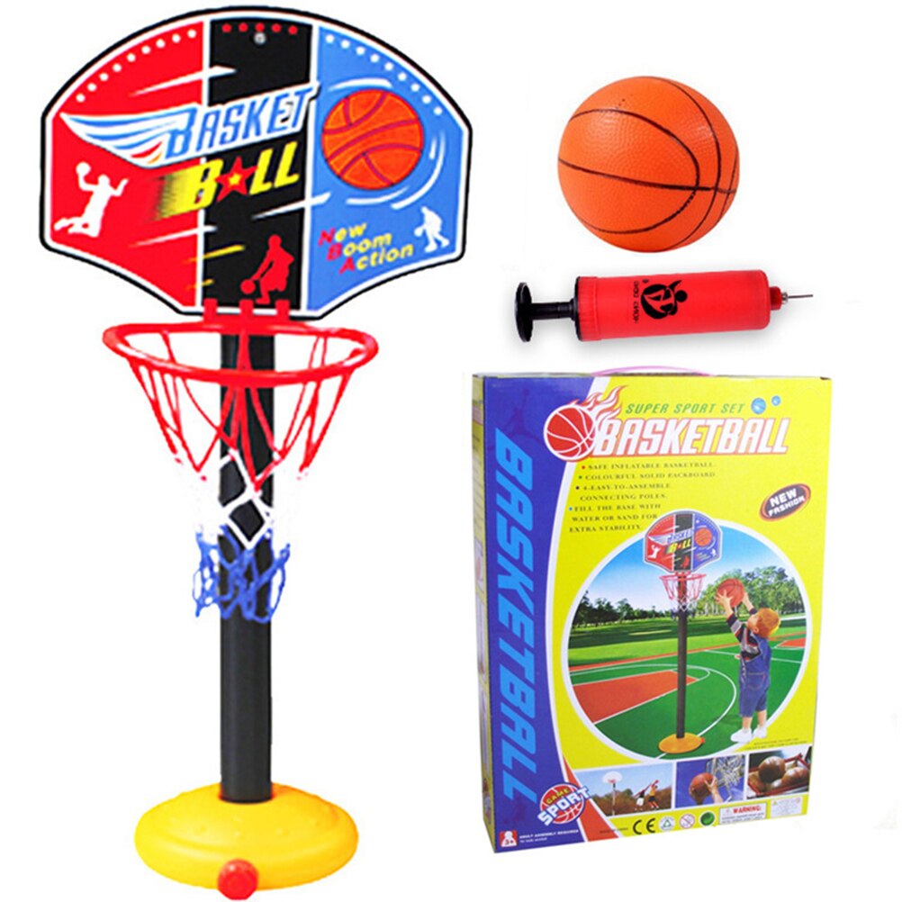Children Basketball Stand Adjustable Outdoor Indoor Sports Portable Basketball Hoop Toy Set Stand Ball Backboard Kit #30